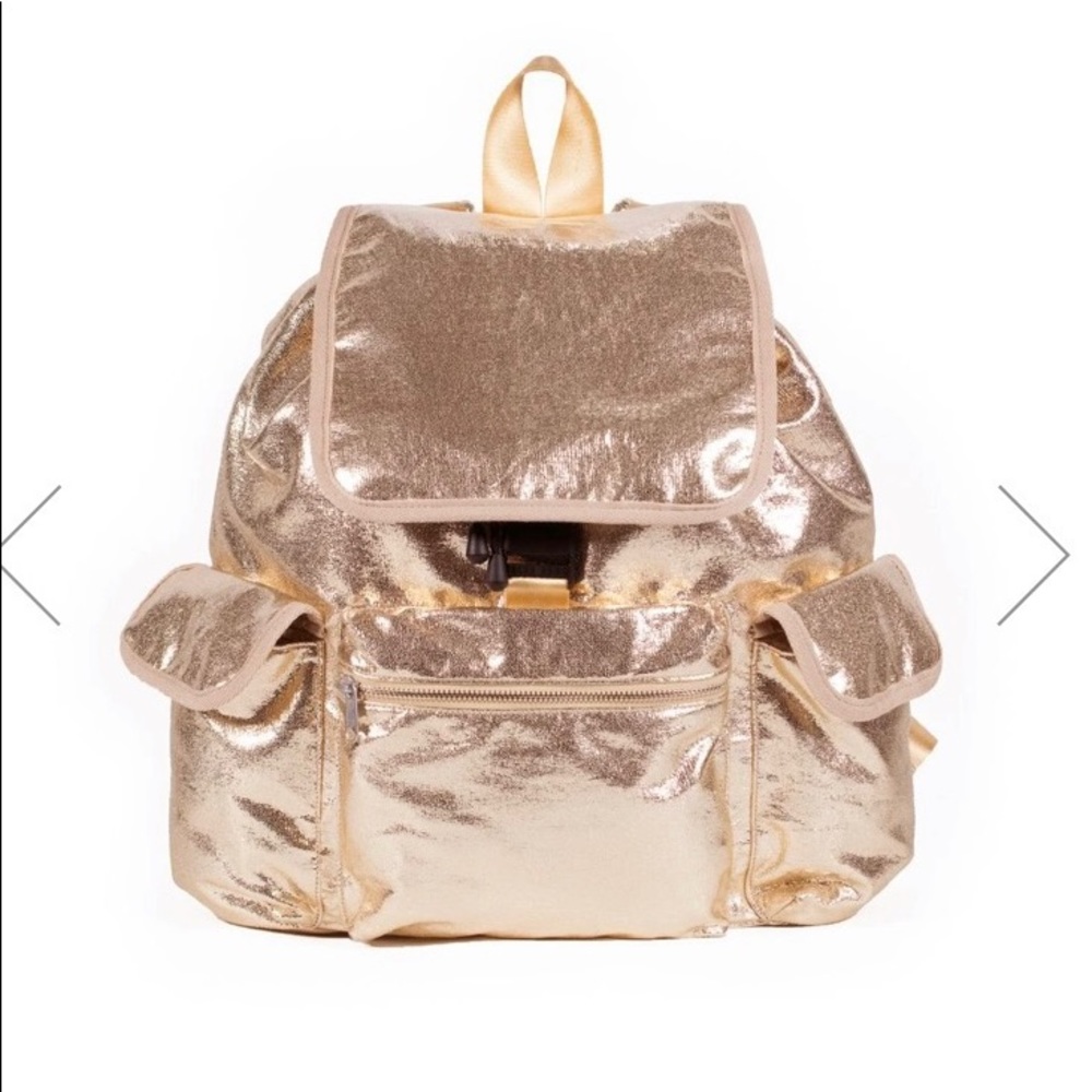 Rose Gold Metallic Backpack by Quilted Koala!